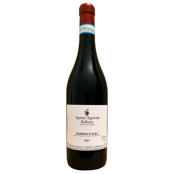 Barbera d'Alba Spirito Agricolo Ballarin, rött vin, 6 flaskor