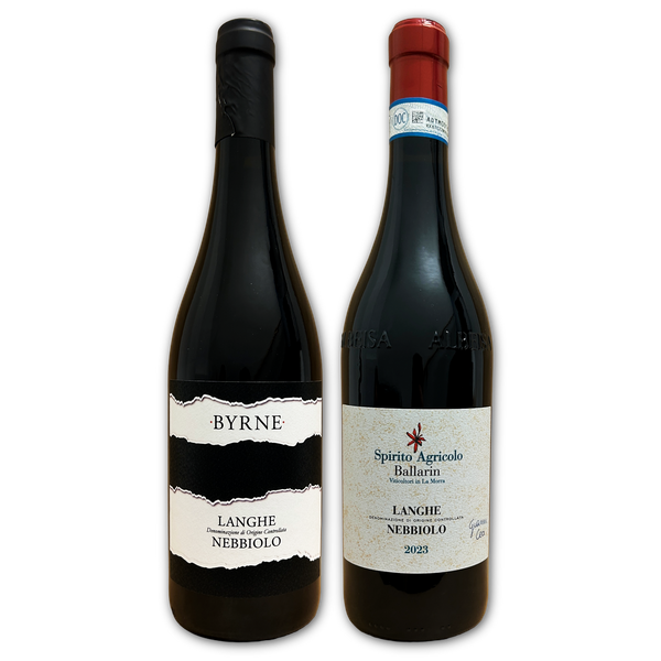 Langhe Nebbiolo blandlåda, 2 viner, 3 av varje, 6 totalt