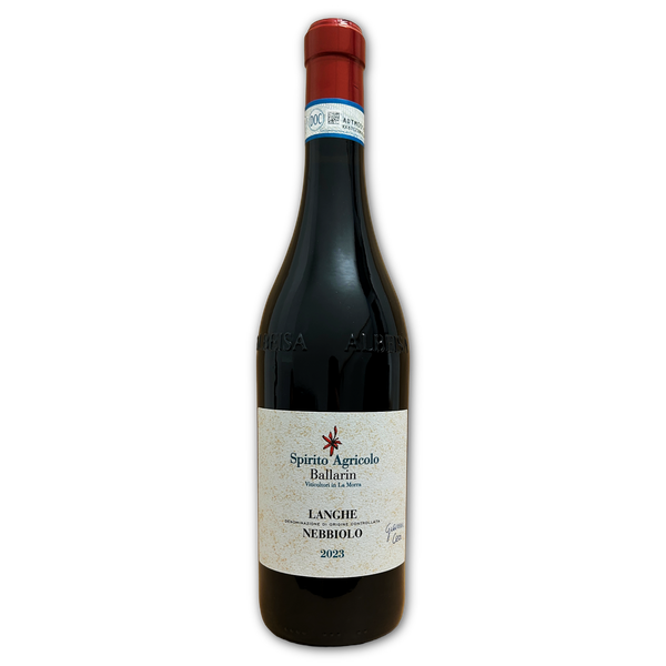 Langhe Nebbiolo Spirito Agricolo Ballarin, rött vin, 6 flaskor