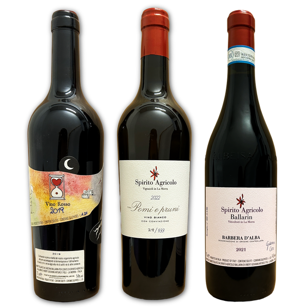 Galet god Ballarinblandlåda, 2 röda viner viner, 1 vitt vin,  2 av varje, 6 totalt